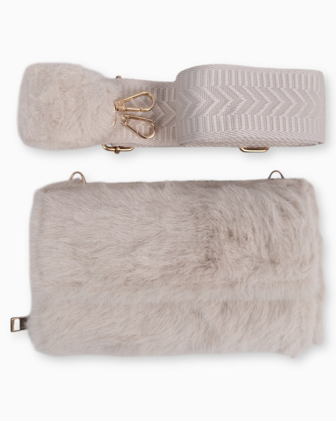 Handytasche Plüsch creme