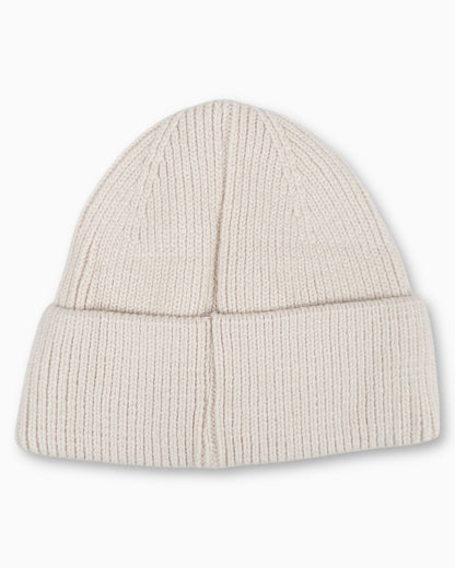 Winterwarme Mütze mit Smiley sand