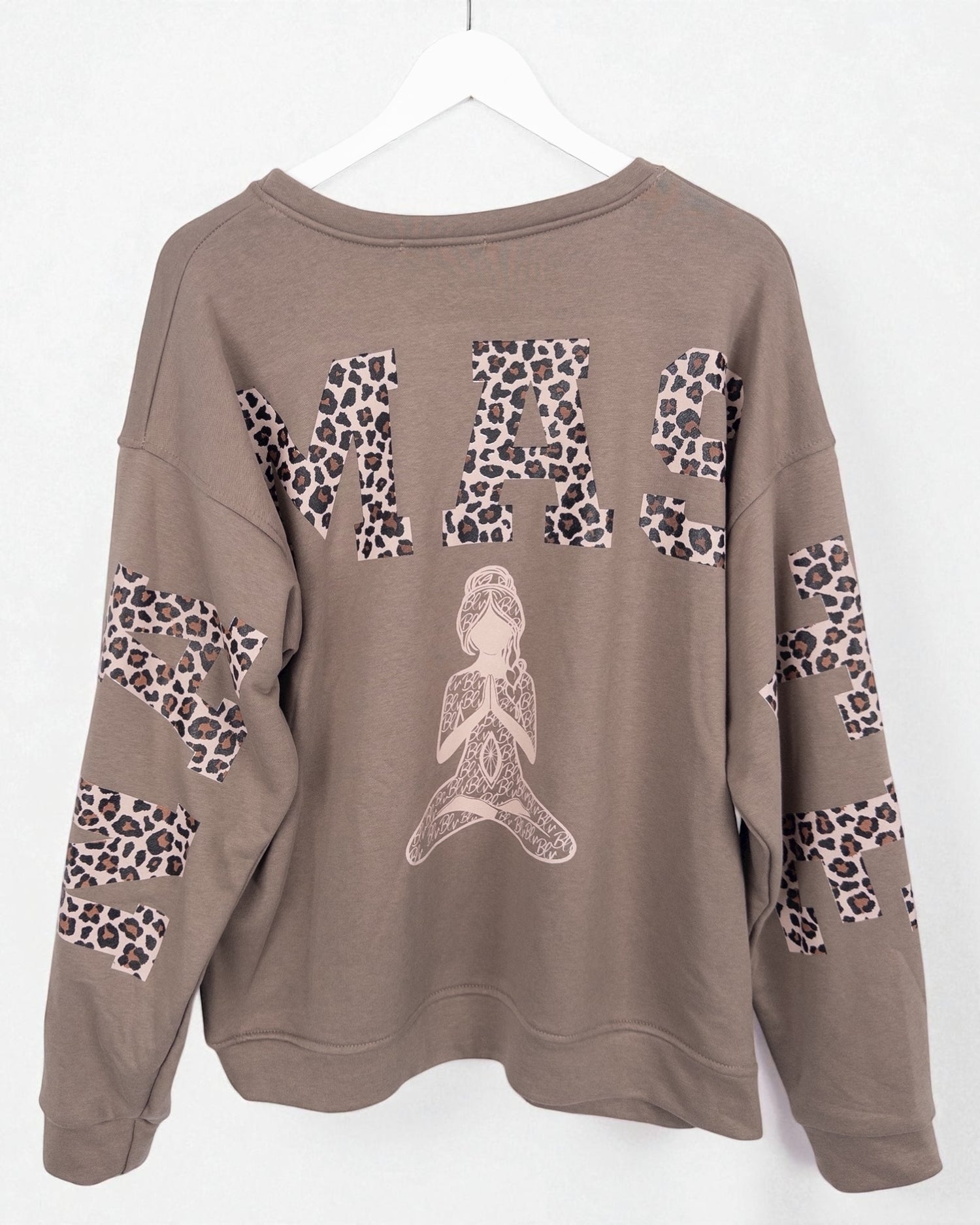 Leo Sweatshirt Namaste braun