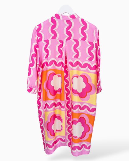 Midi Kleid rosa