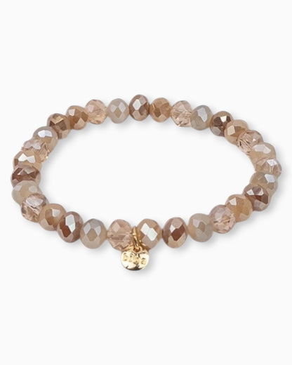 Crystal Armband beige