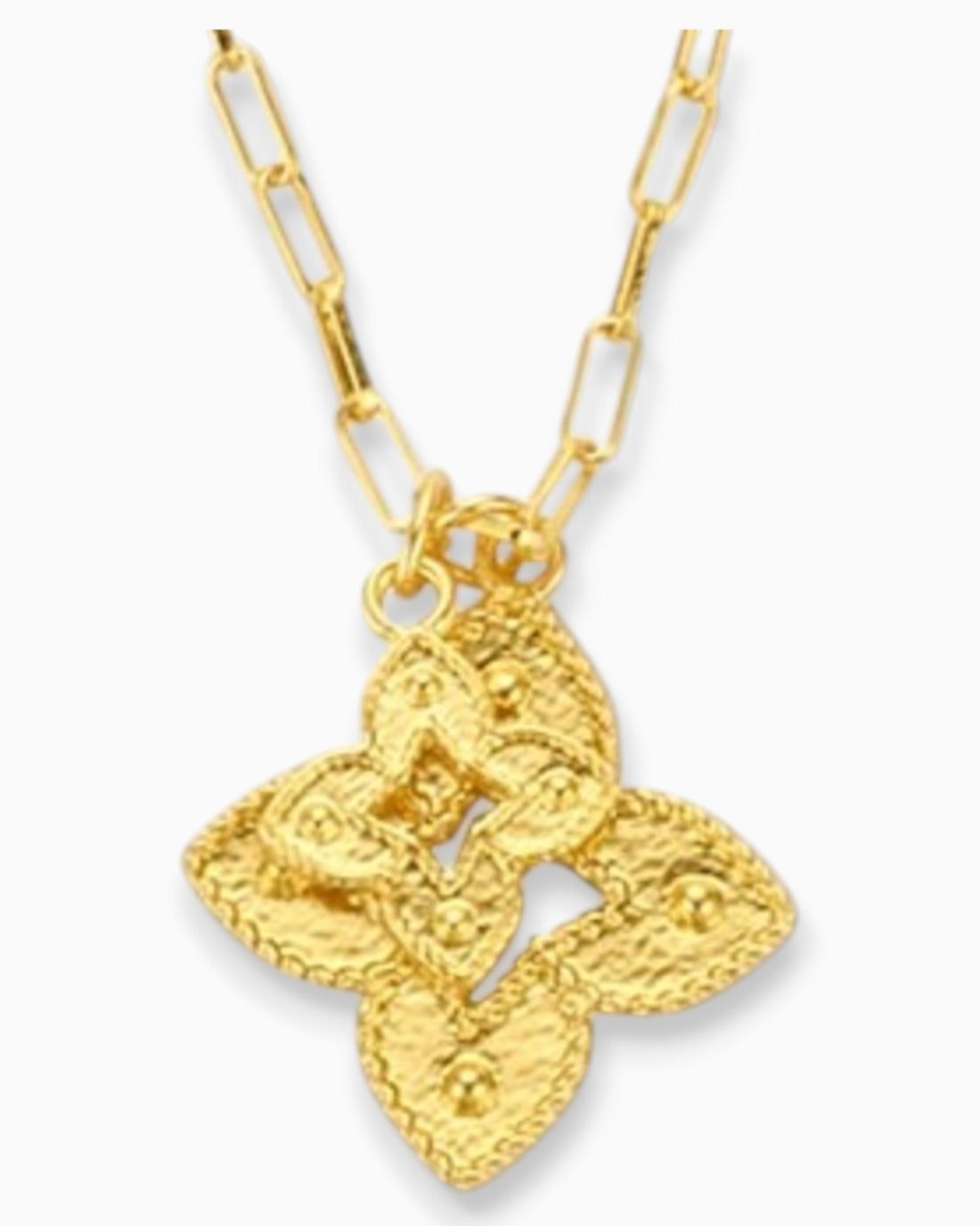Kette Blume goldfarbig