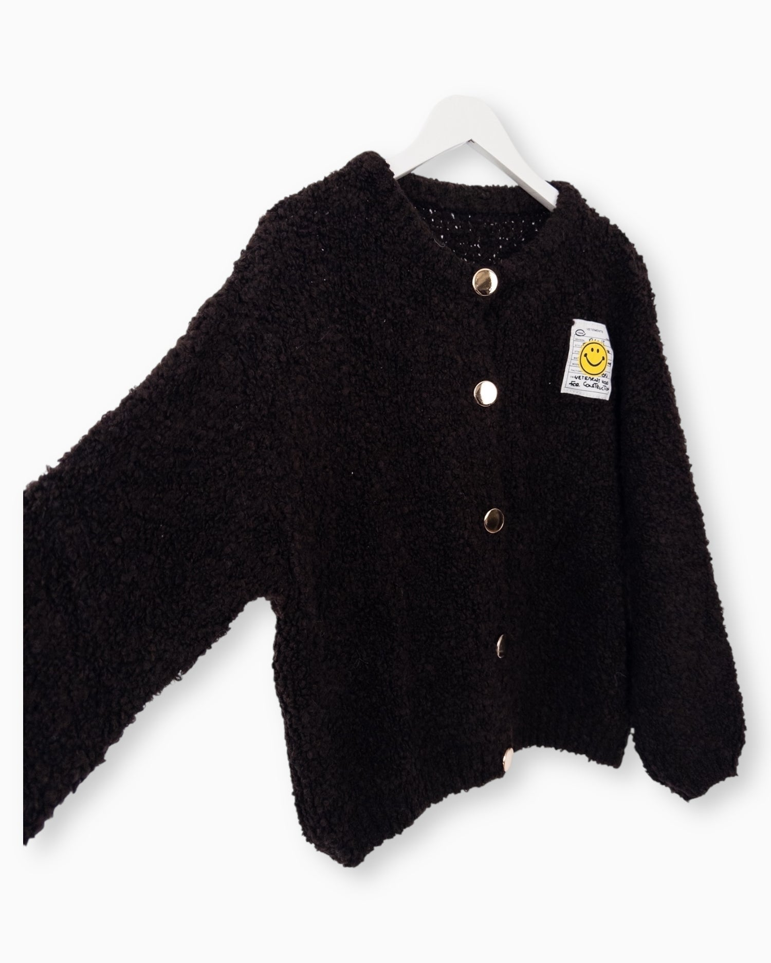 Strickjacke Smile dunkelbraun