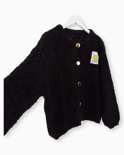 Strickjacke Smile dunkelbraun