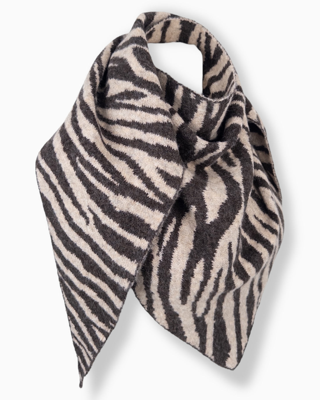 Zebra Dreieckstuch coffee beige