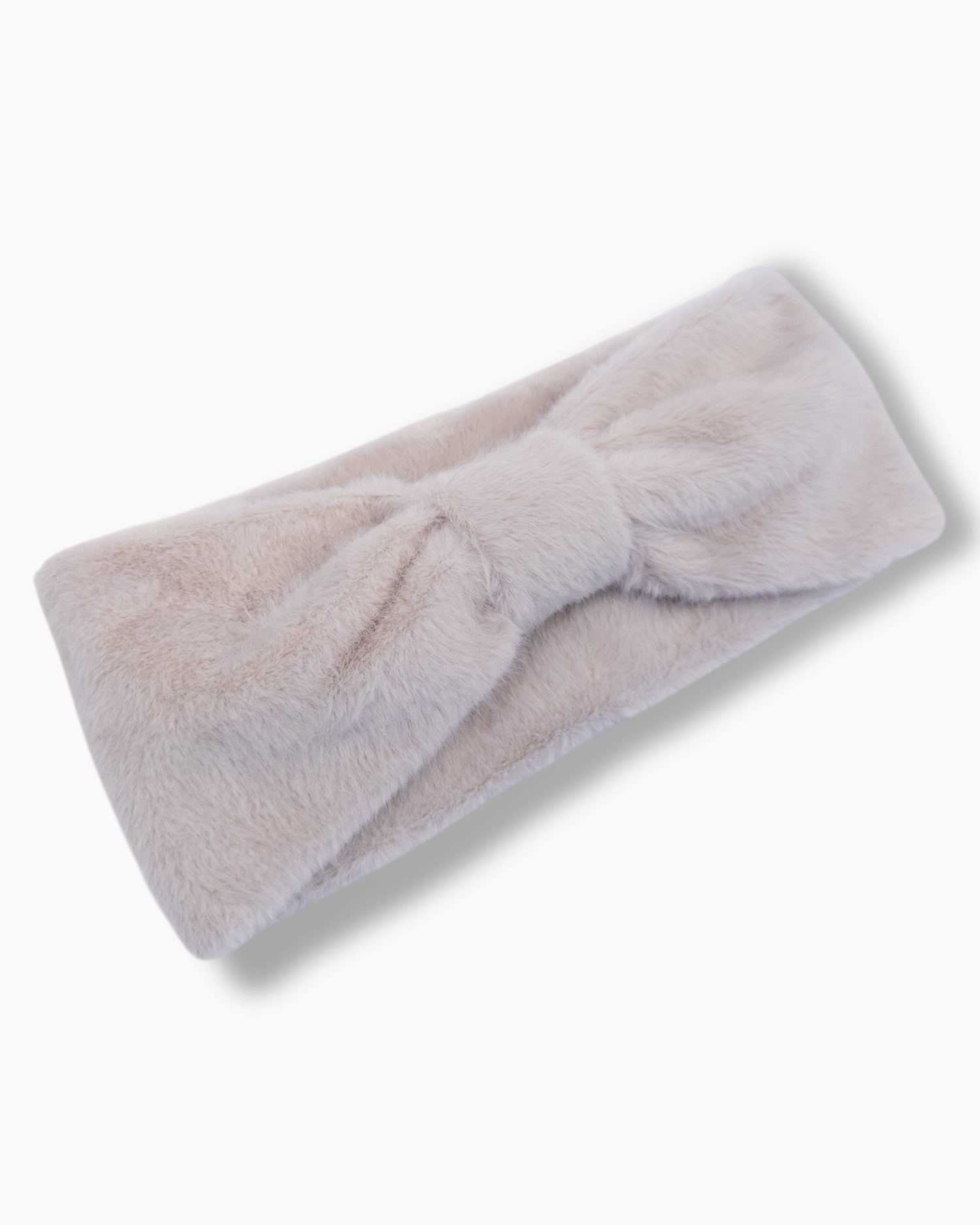 Stirnband Plüsch creme