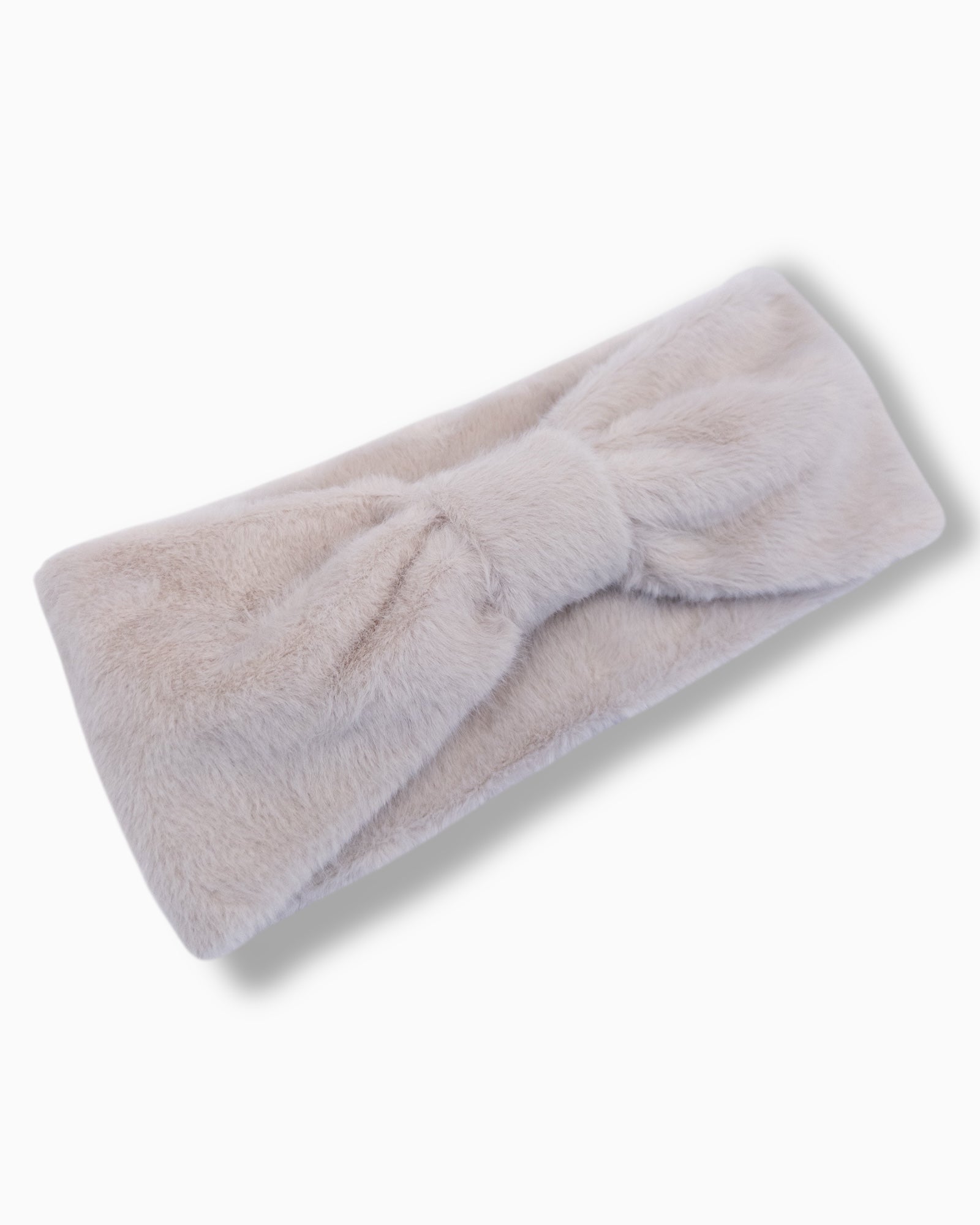 Stirnband Plüsch creme
