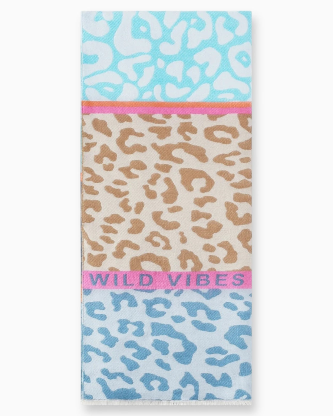 Leo Schal Wild Vibes blau braun