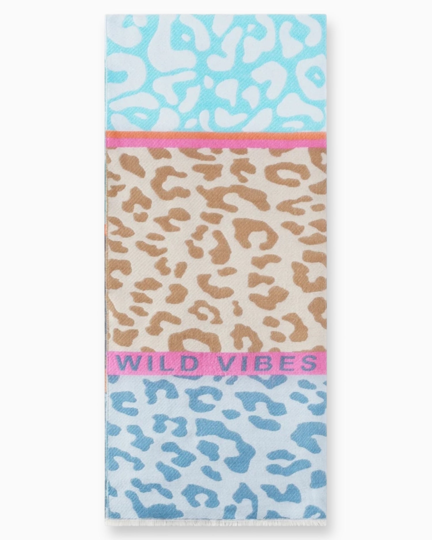 Leo Schal Wild Vibes blau braun