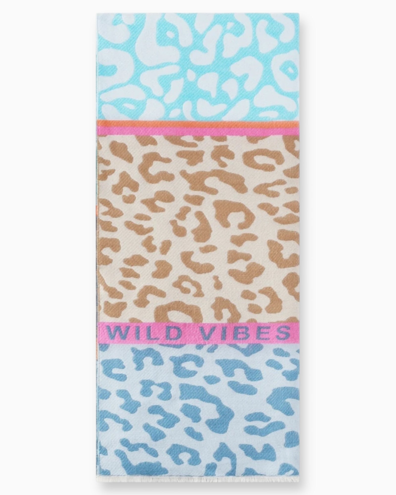 Leo Schal Wild Vibes blau braun