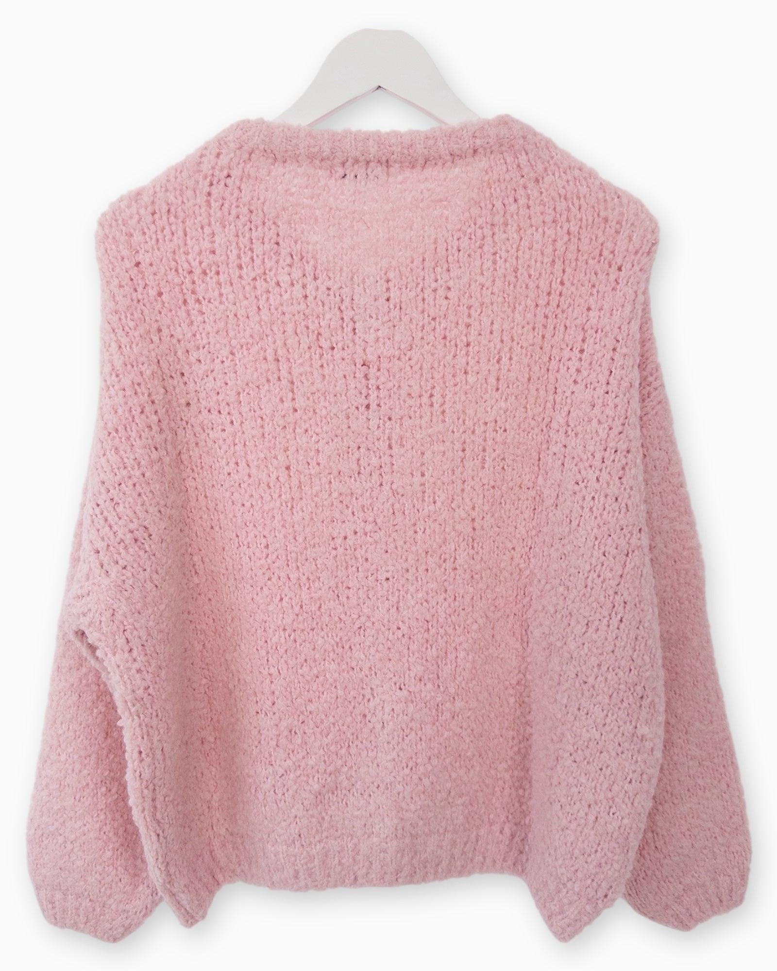 Strickjacke Smile rosa