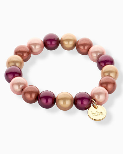 Perlenarmband Lia rose burgund