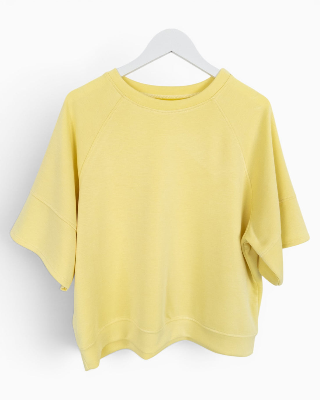 Oversize Shirt mit Rundhalsausschnitt gelb