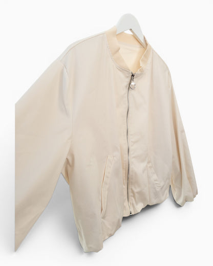 Leichte Bomberjacke mit Reißverschluss creme