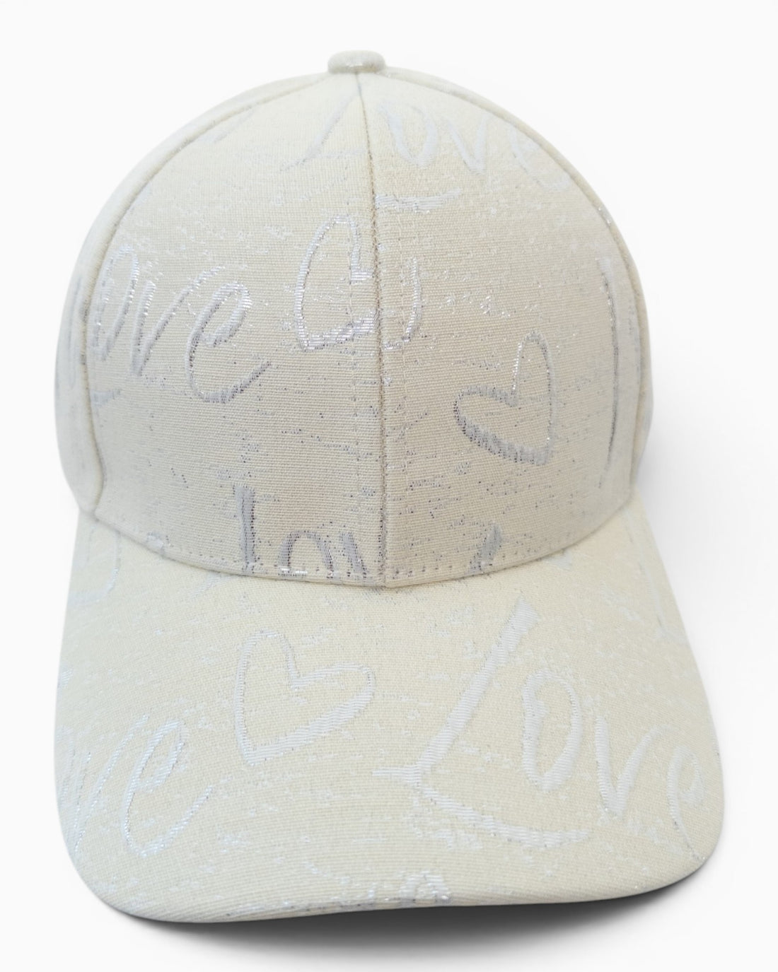 Cap Love mit Herz-Motiv creme