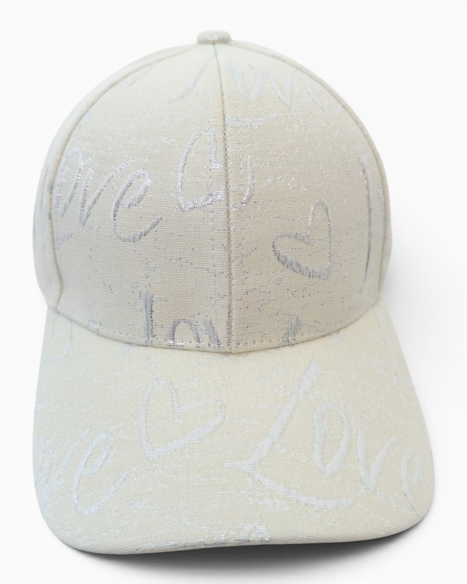 Cap Love mit Herz-Motiv creme