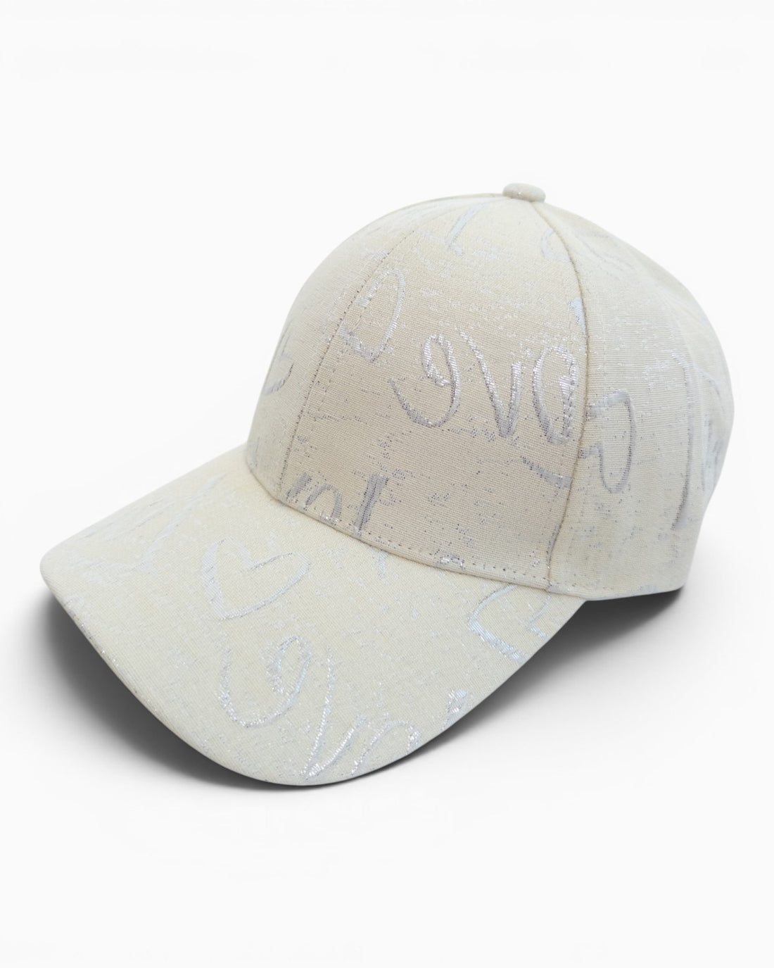 Cap Love mit Herz-Motiv creme