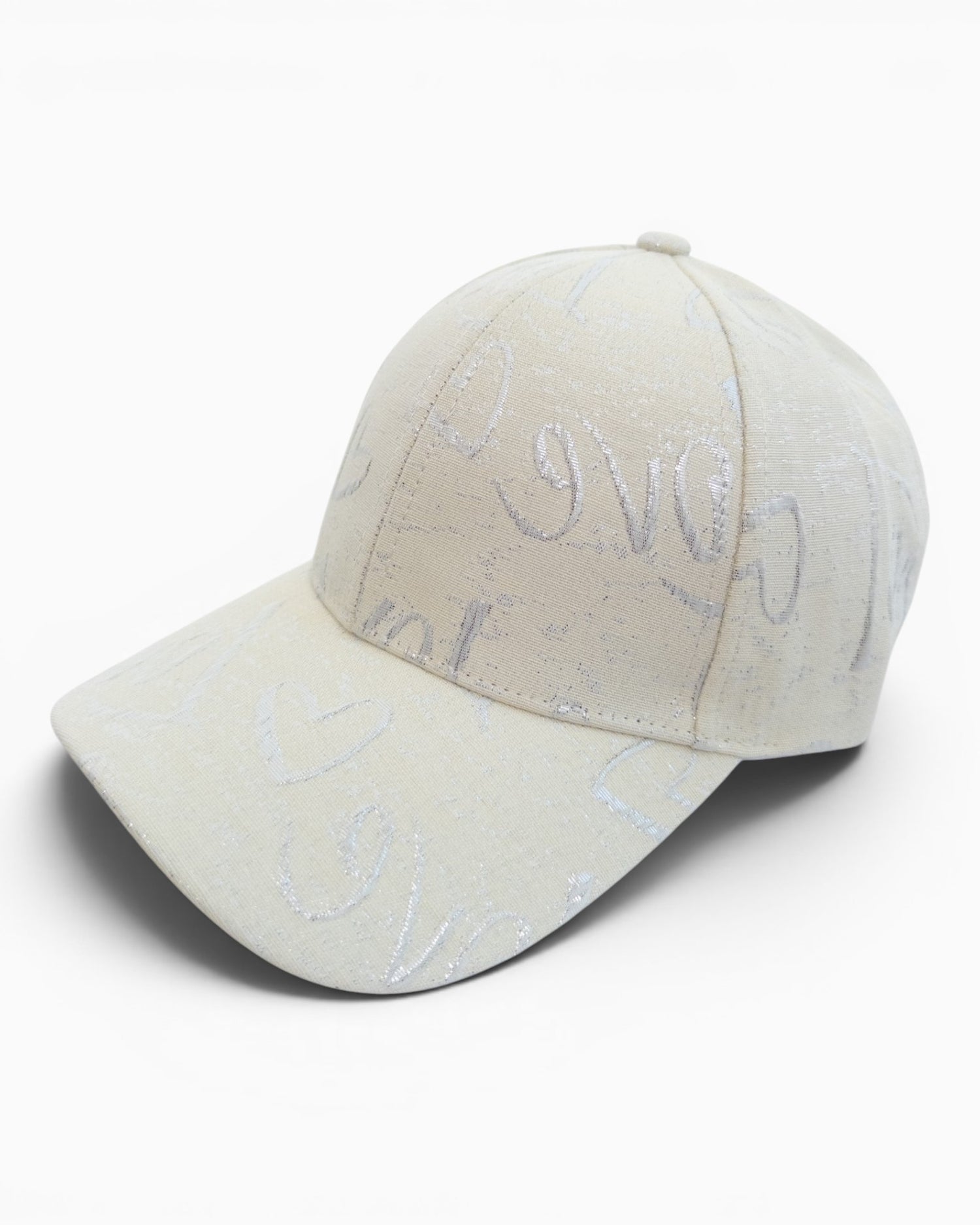 Cap Love mit Herz-Motiv creme