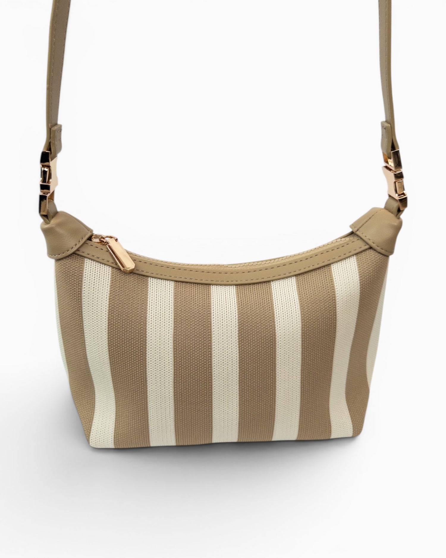 Maritime Canvas-Umhängetasche beige
