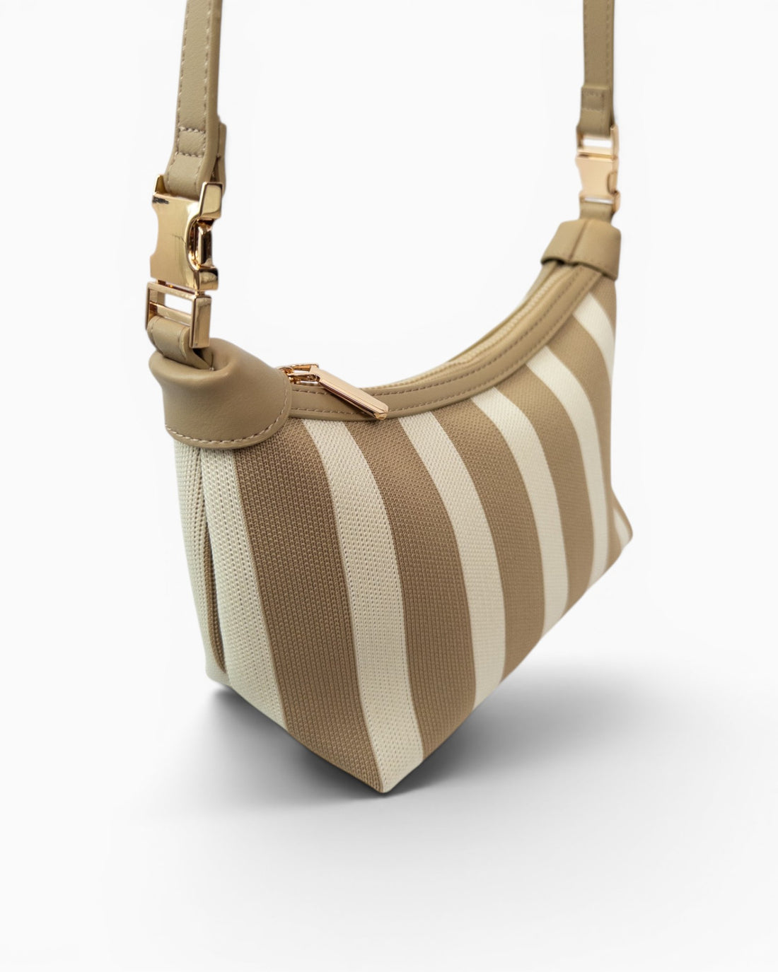 Maritime Canvas-Umhängetasche beige
