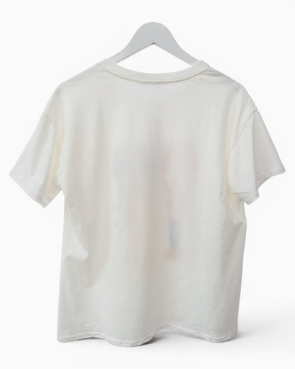 Shirt mit Hummermotiv und Strassdetails weiß