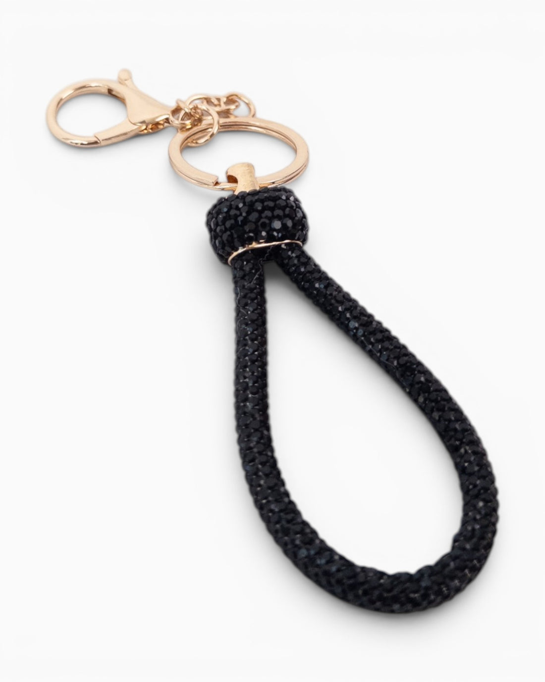 Schlüsselanhänger Strass schwarz
