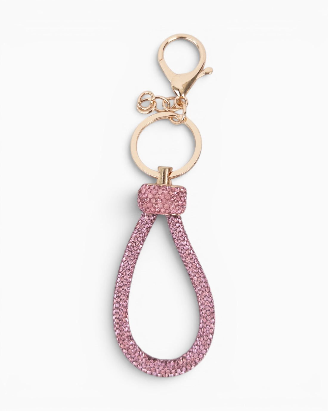 Schlüsselanhänger Strass rosé
