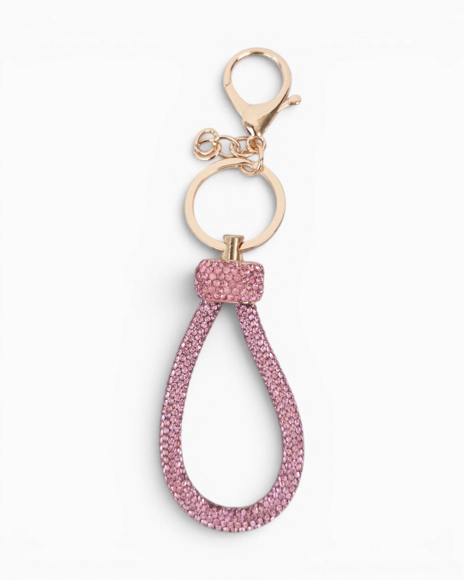 Schlüsselanhänger Strass rosé