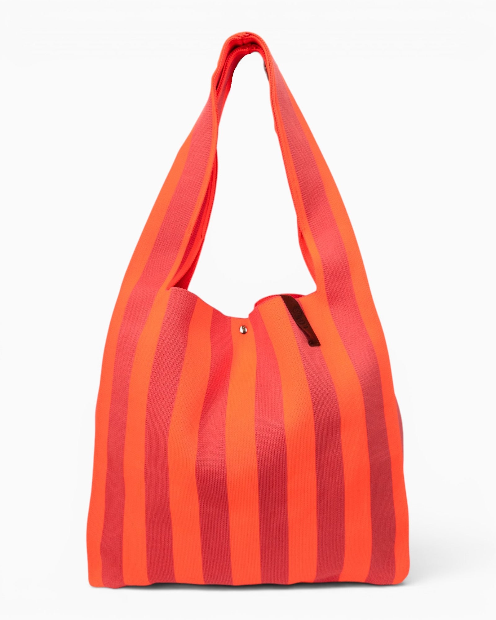 Shopper Lois LOT83 Streifen neonorange altrosa dunkel