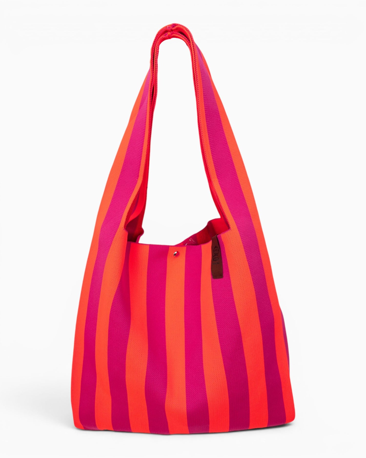 Shopper Lois LOT83 Streifen neonorange pink