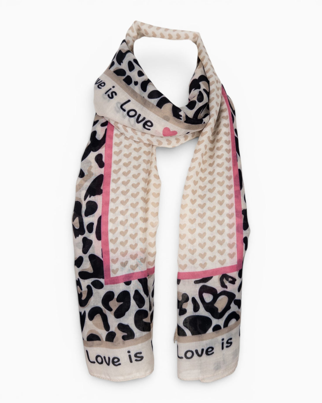 Leo Schal Love is Love beige