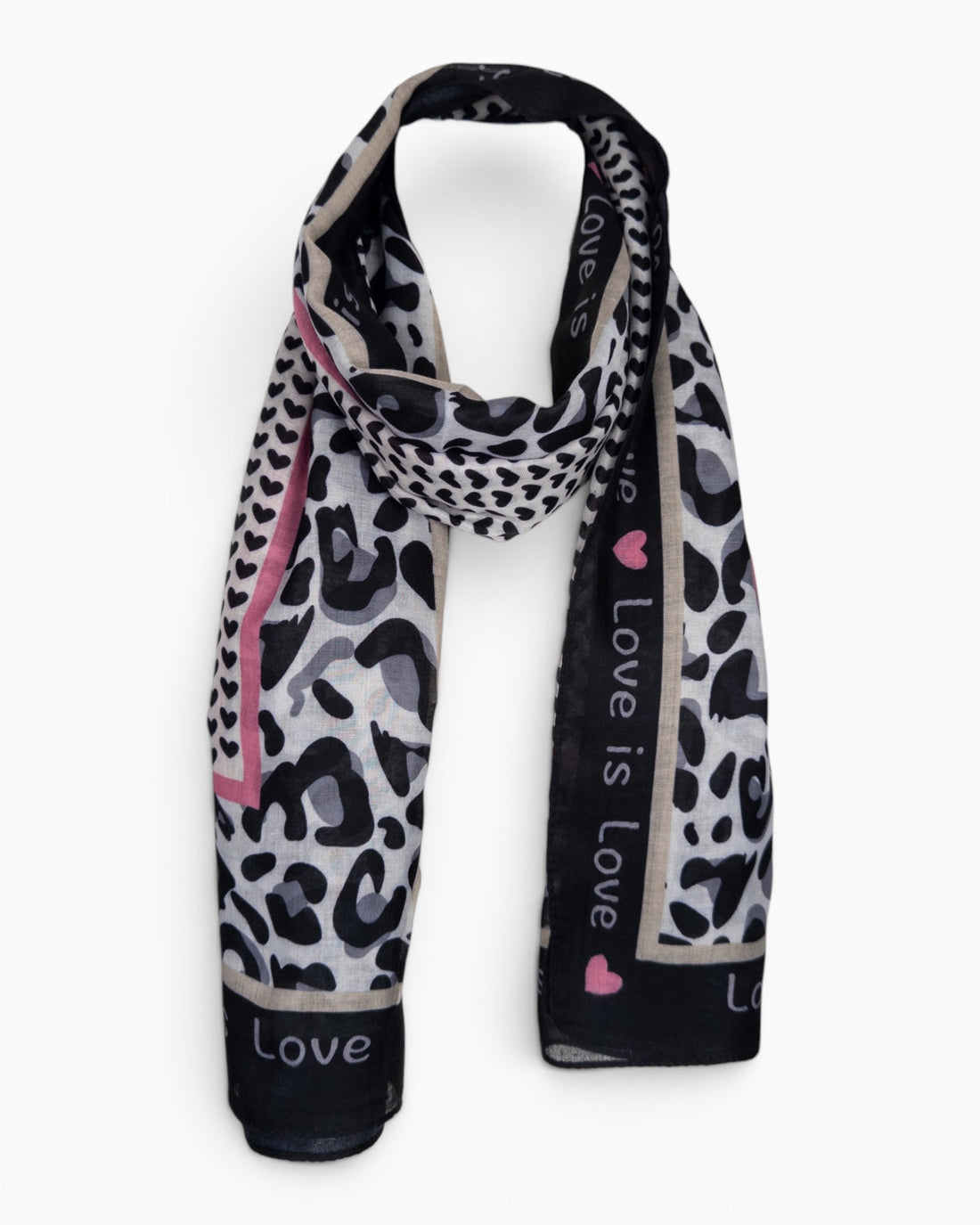 Leo Schal Love is Love schwarz