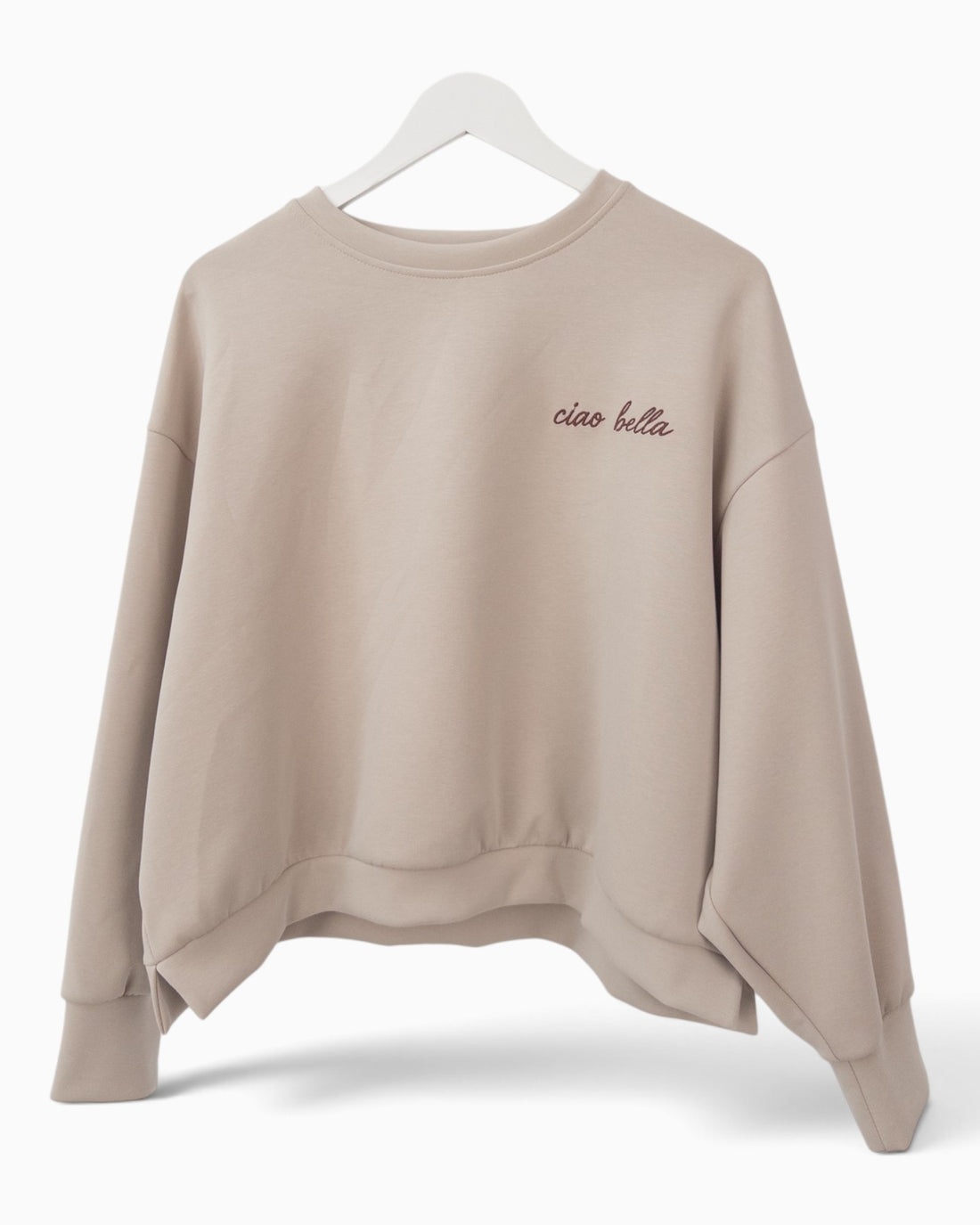 Sweatshirt Ciao Bella beige