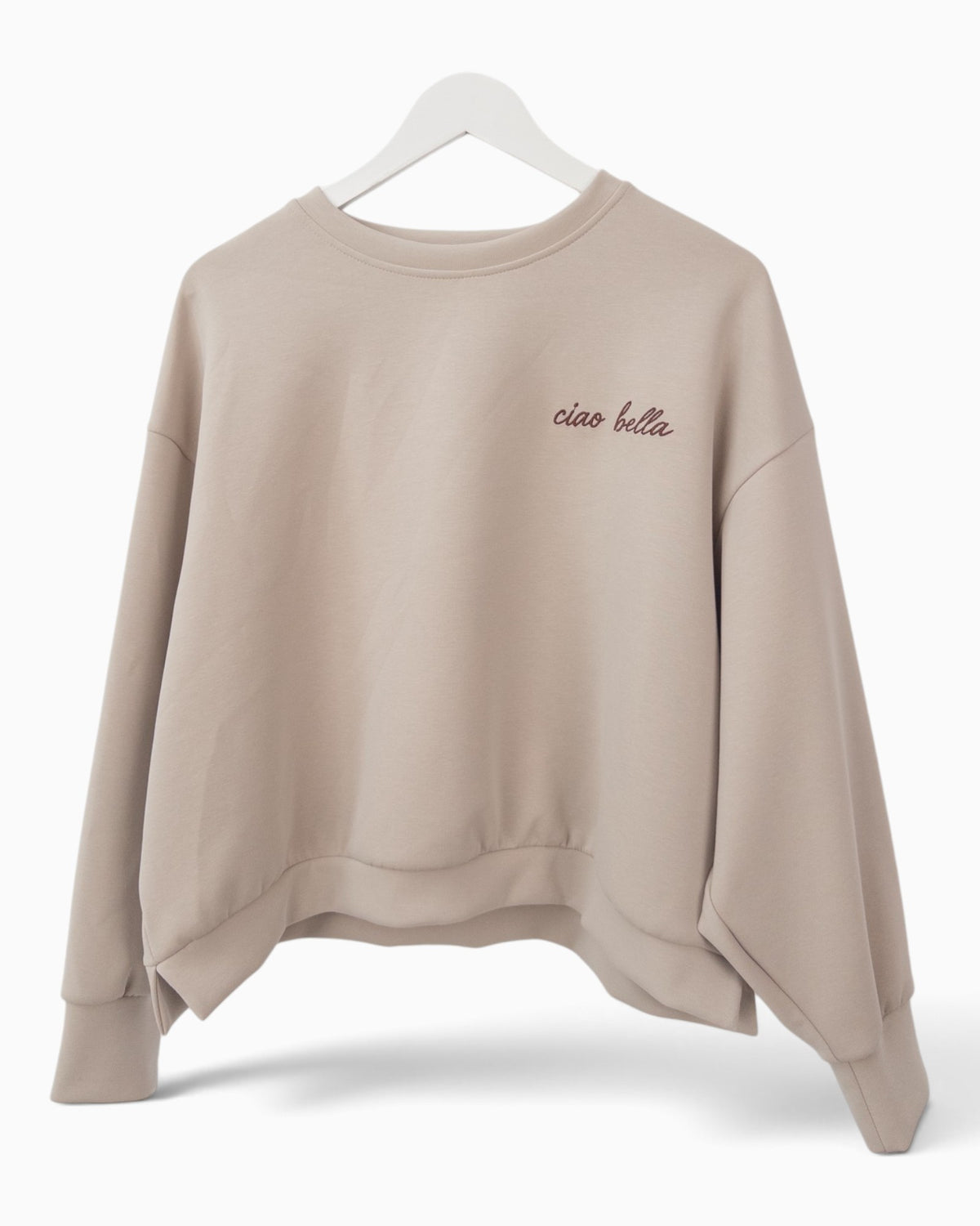 Sweatshirt Ciao Bella beige