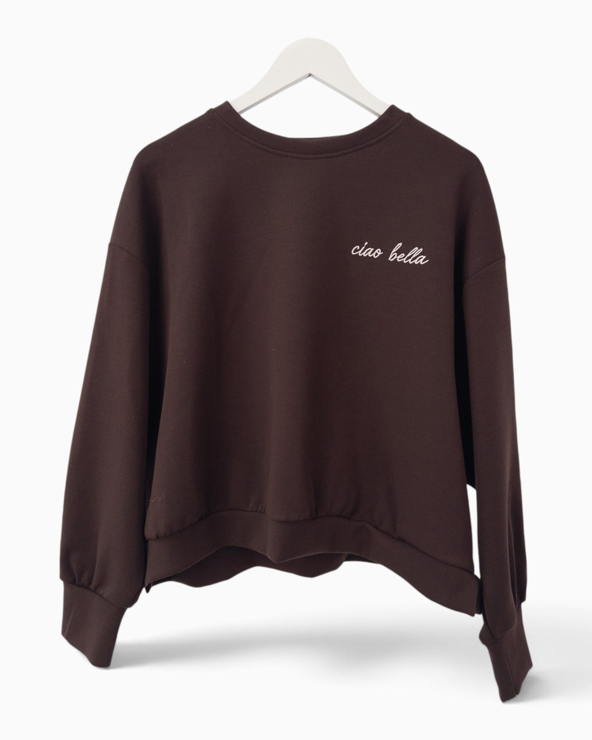 Sweatshirt Ciao Bella dunkelbraun