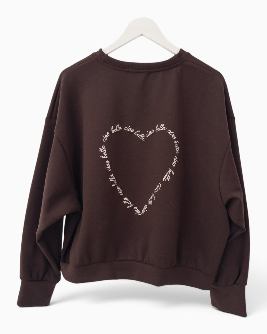 Sweatshirt Ciao Bella dunkelbraun