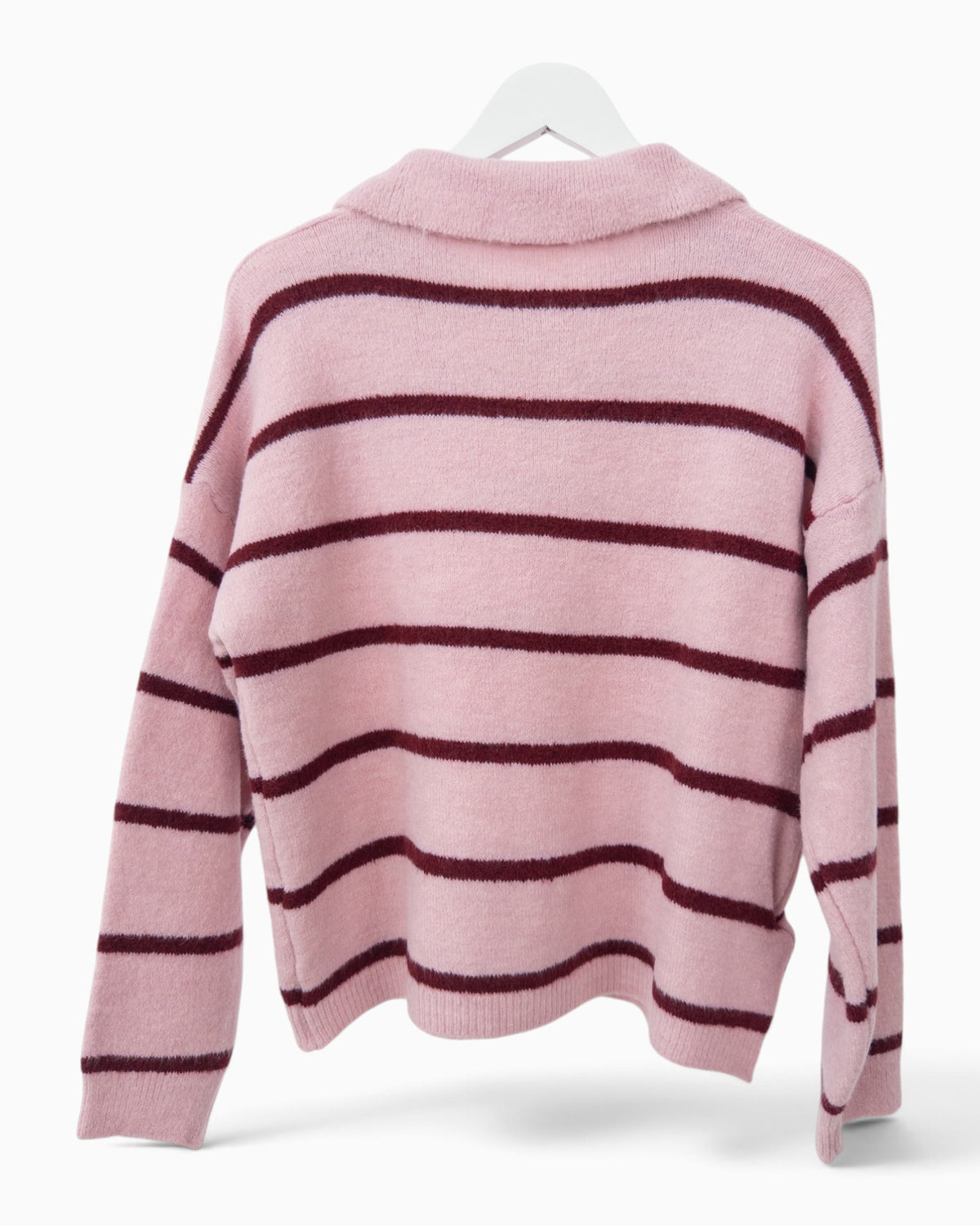 Strickpullover Amour rosa weinrot