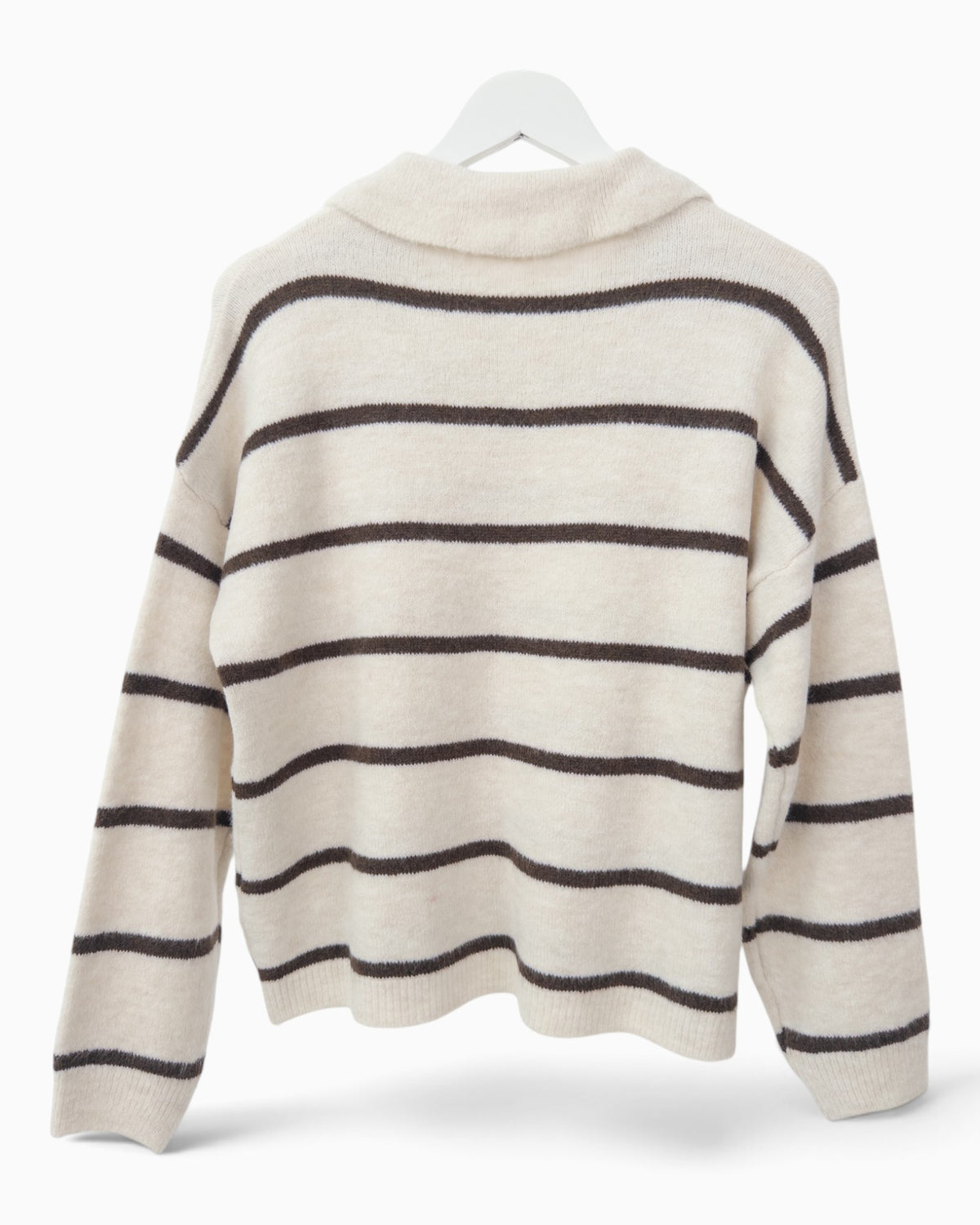 Strickpullover Amour creme braun