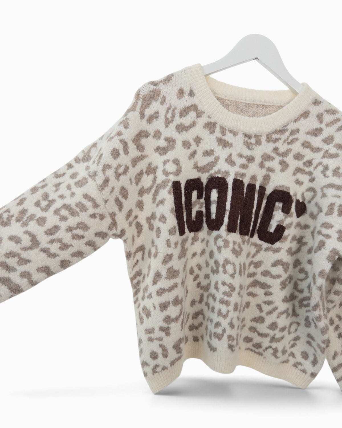 Strickpullover Iconic creme taupe