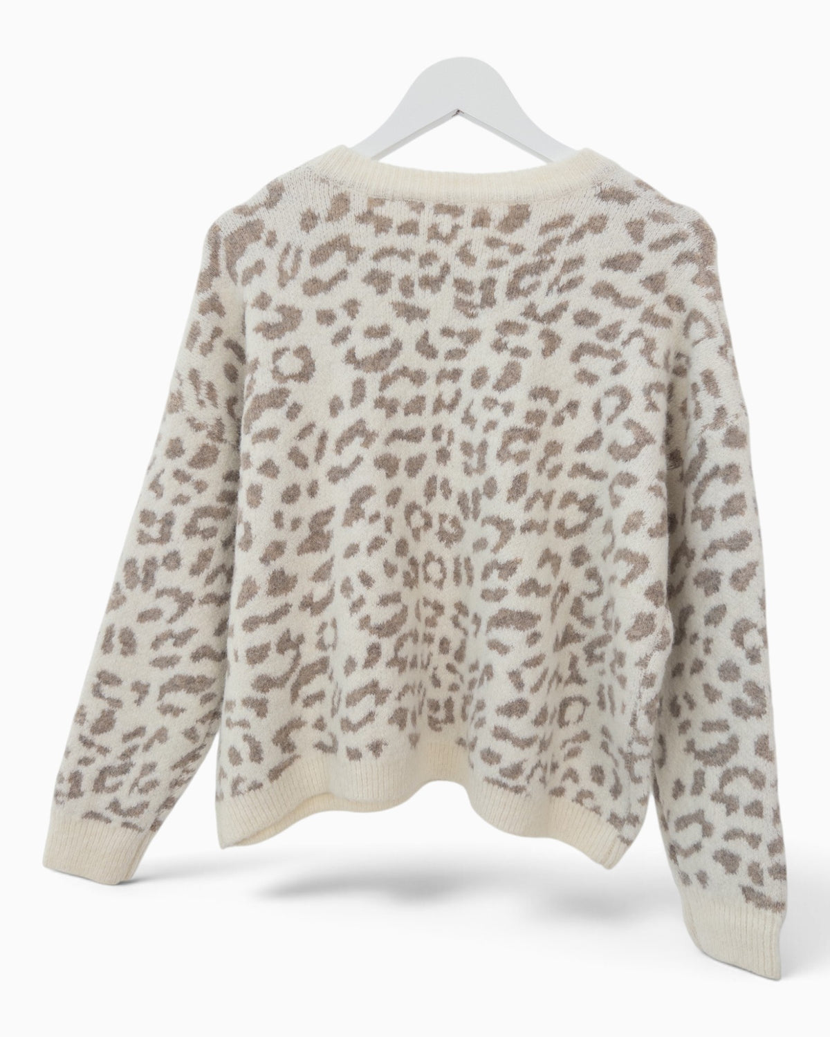 Strickpullover Iconic creme taupe