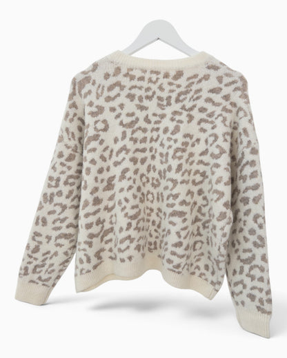 Strickpullover Iconic creme taupe
