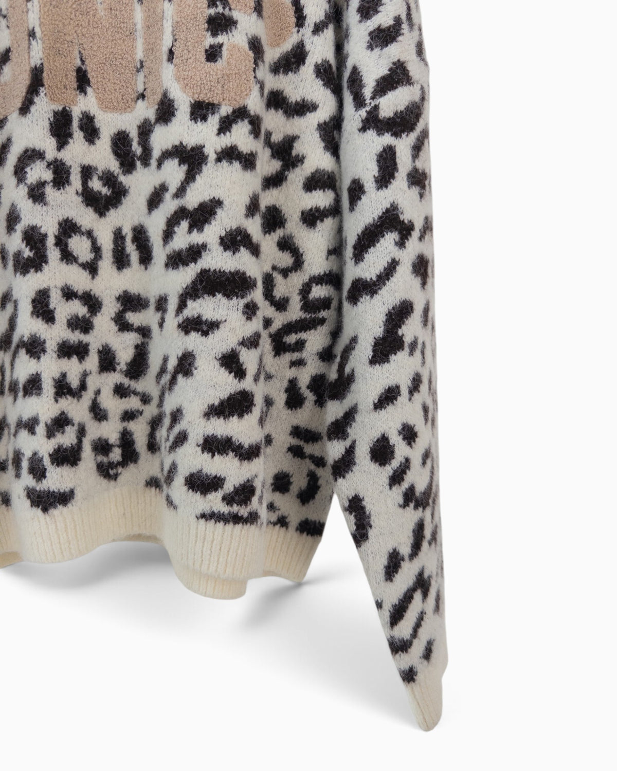 Strickpullover Iconic creme dunkelbraun