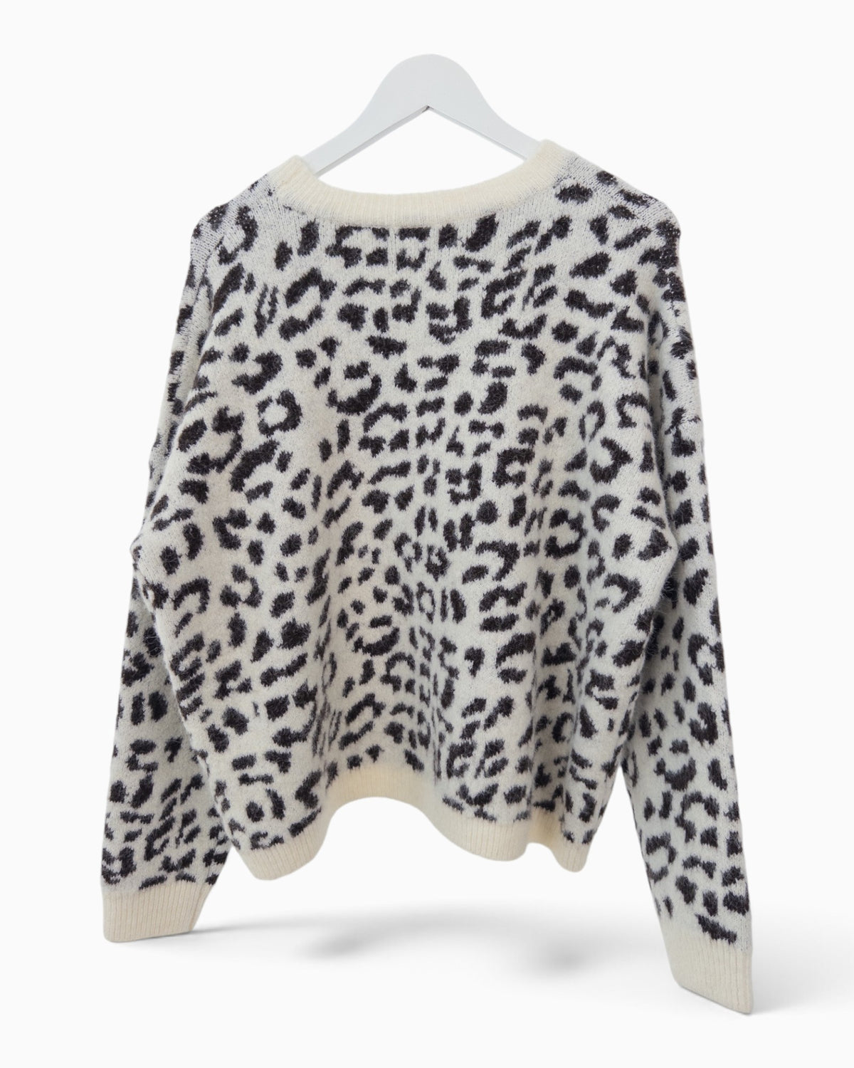 Strickpullover Iconic creme dunkelbraun