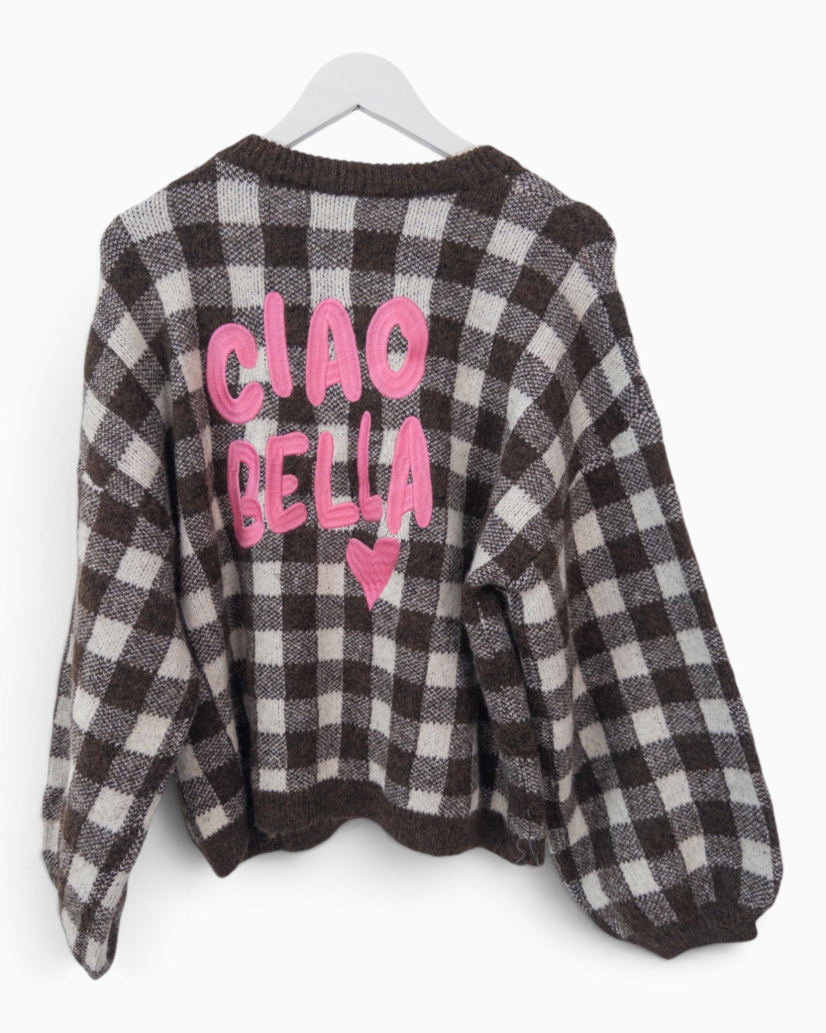 Karopullover Ciao Bella braun creme