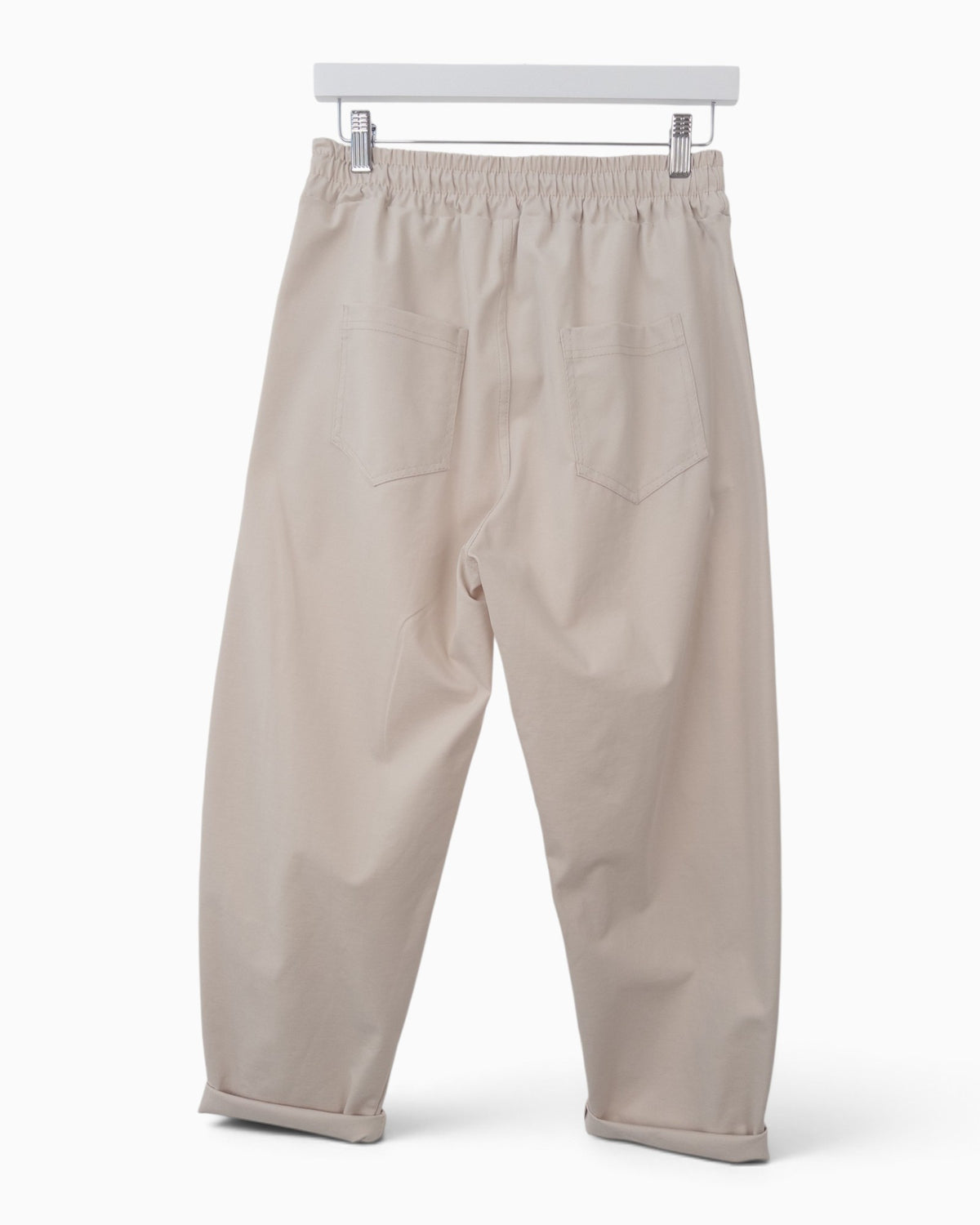 Hose mit Ziernaht sand