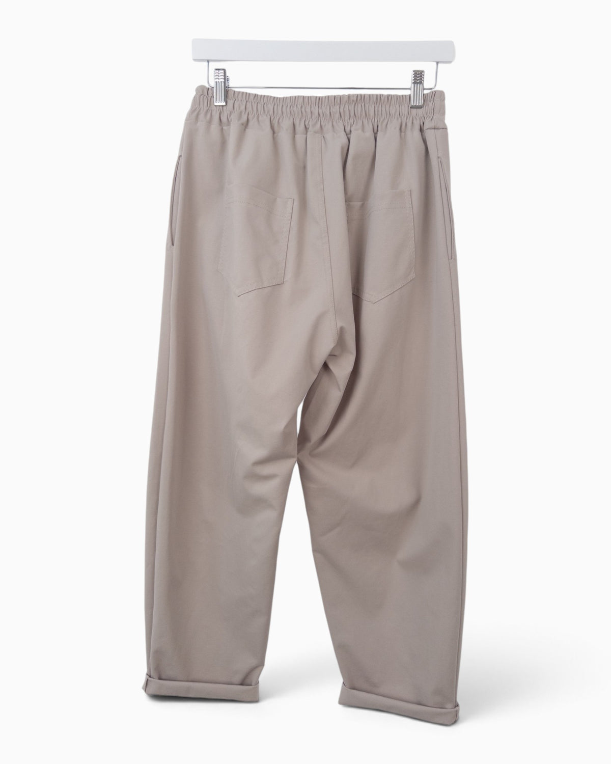 Hose mit Ziernaht taupe