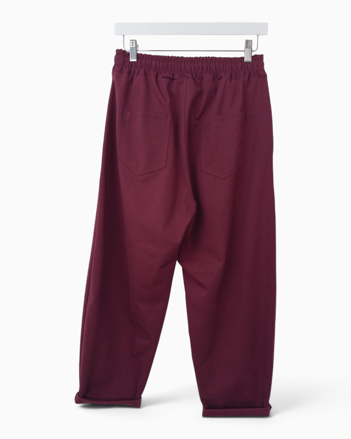 Hose mit Ziernaht weinrot