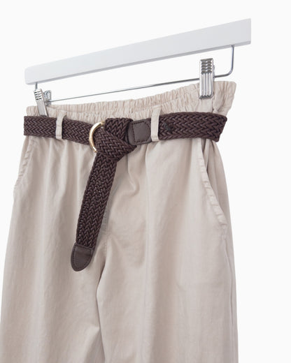 Hose mit Gürtel sand