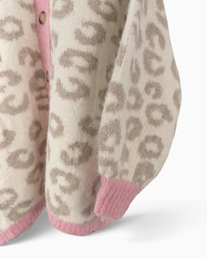 Cardigan More Amore creme taupe