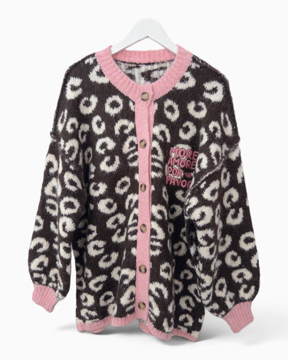 Cardigan More Amore dunkelbraun